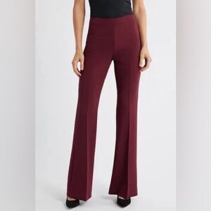 Theory Burgundy Boot Cut Pants